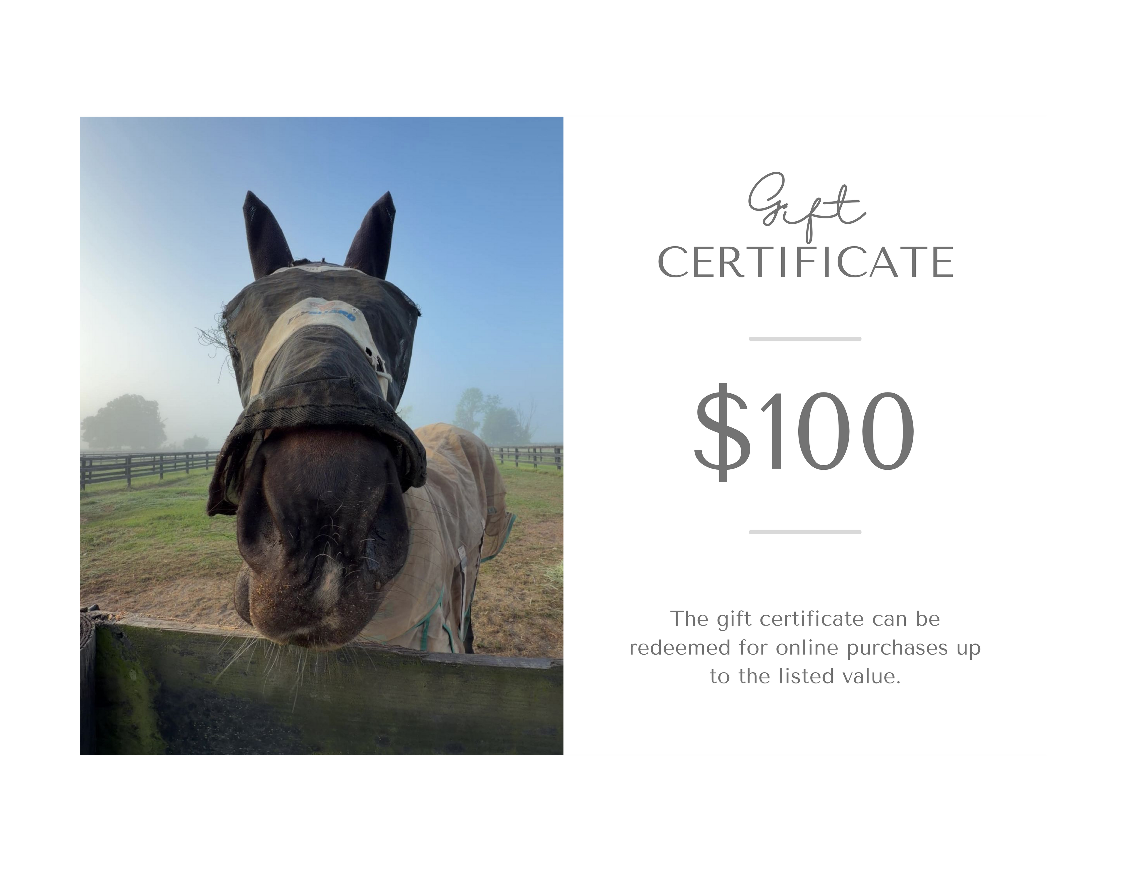 Gift Cards - $50, $75, $100