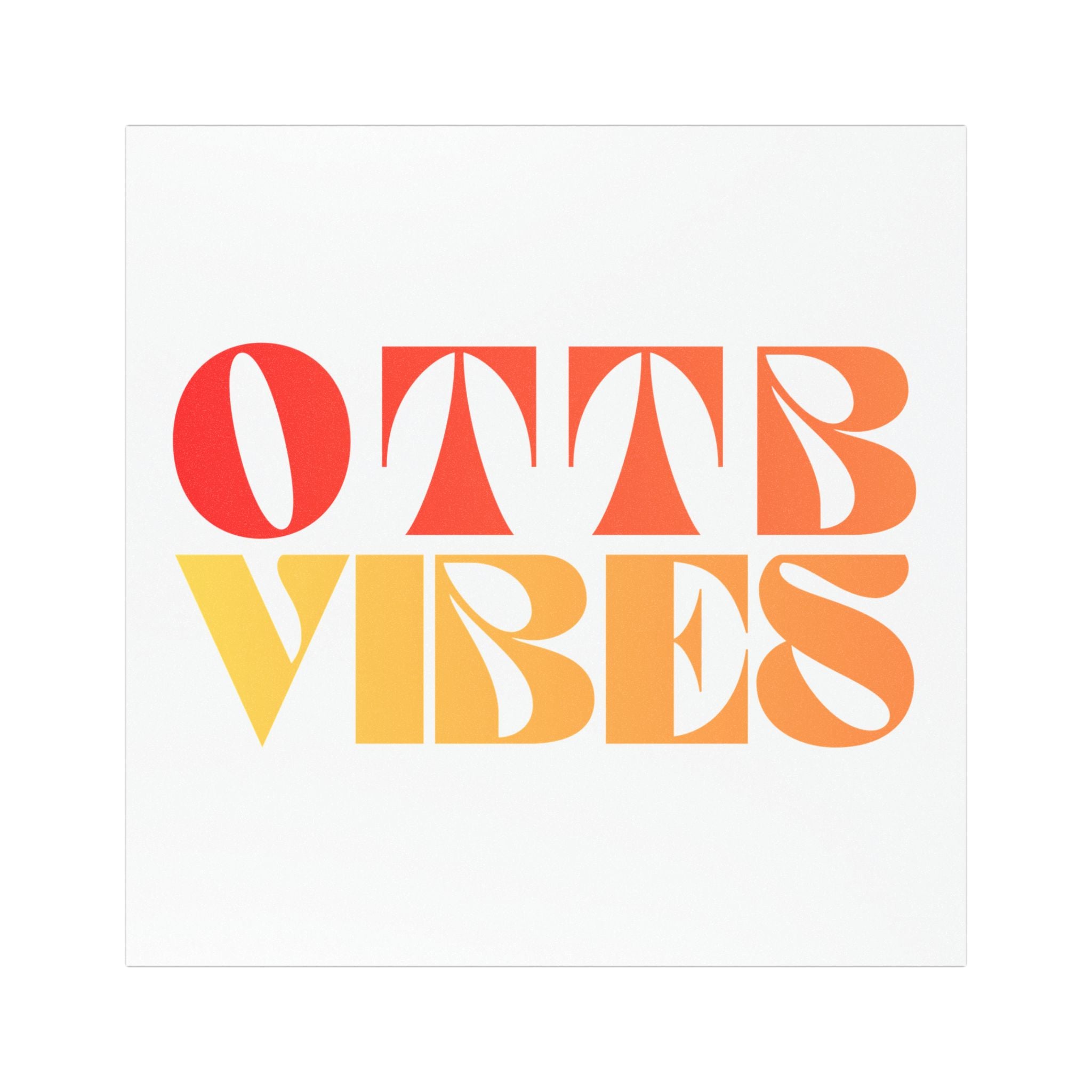 Retro Ottb Vibes Magnet 5'' × 5'' Rectangle