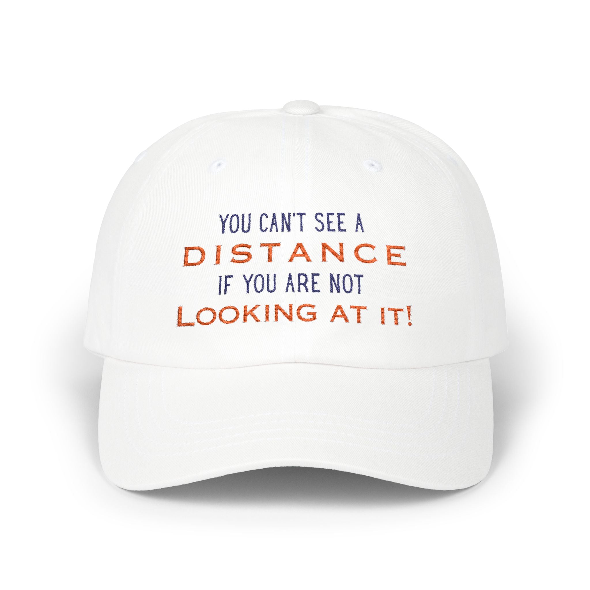 You Cant See A Distance Hat Light Blue One size