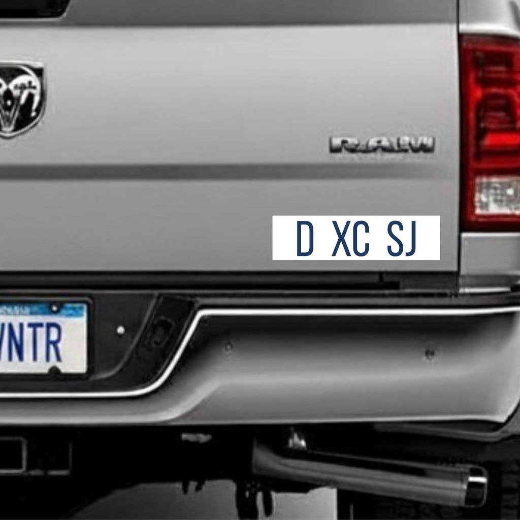 D Xc Sj Magnet 10'' × 3'' Rectangle