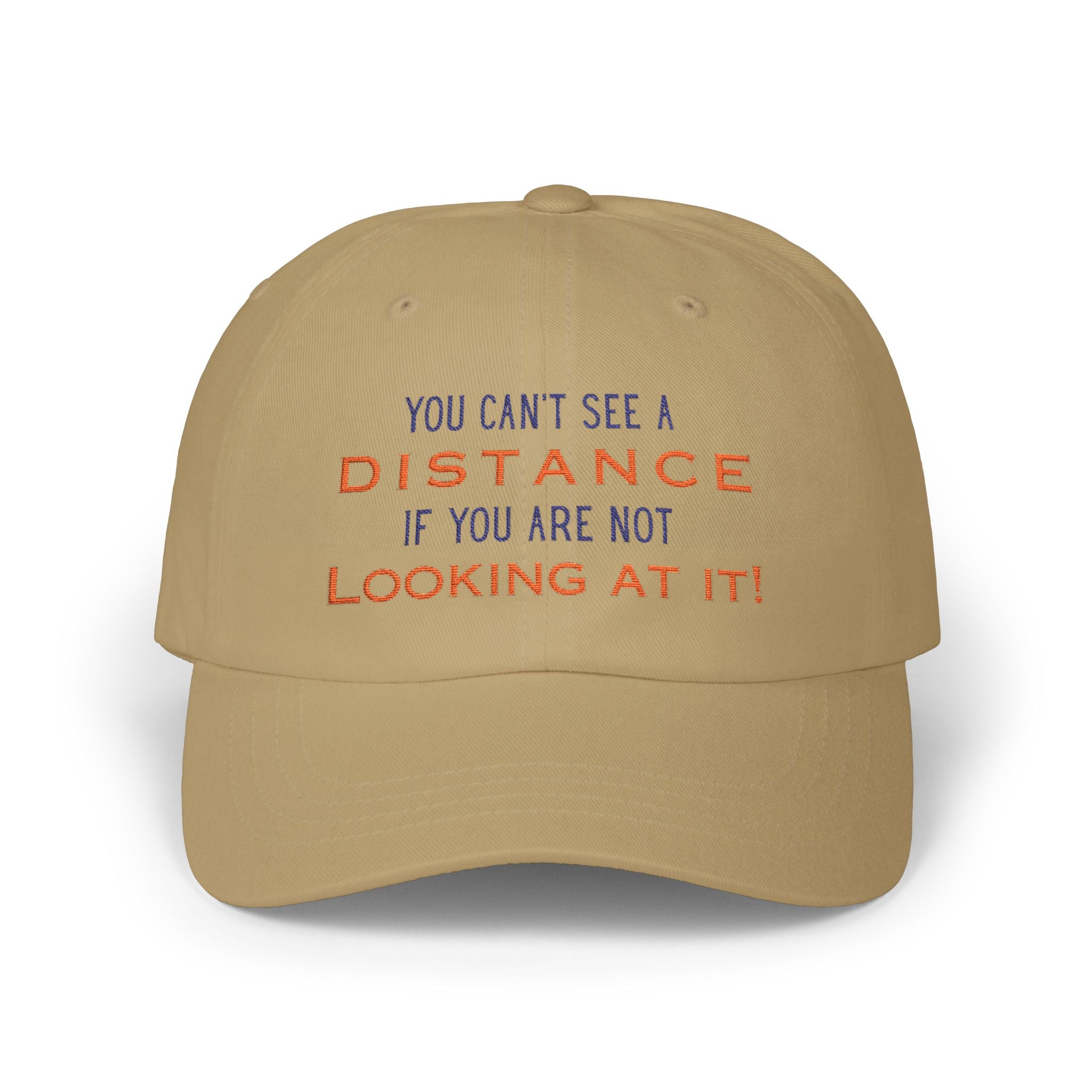 You Cant See A Distance Hat Pink One size