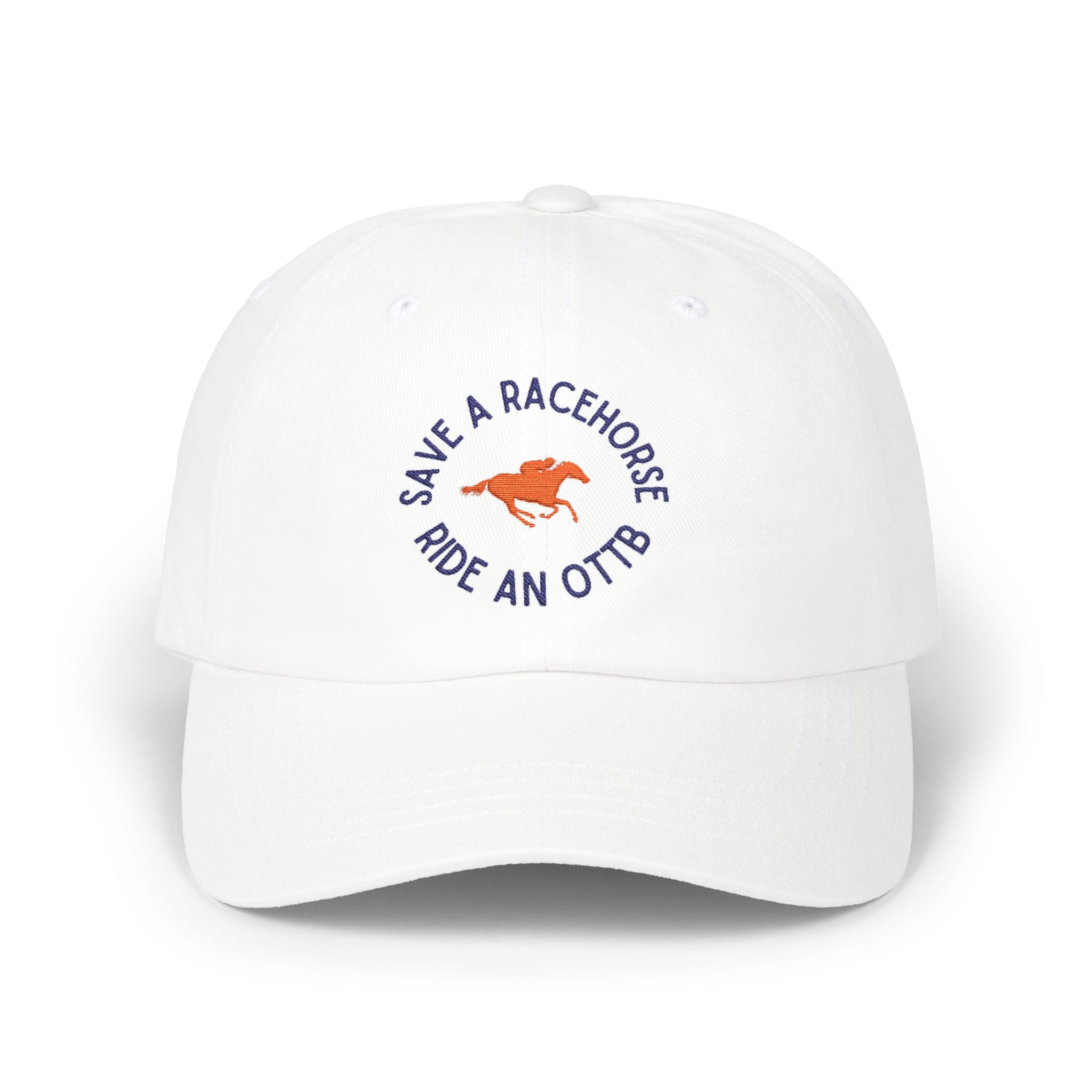 Save A Racehorse Ride An Ottb Hat Light Blue One size